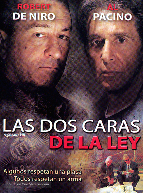 Righteous Kill - Argentinian Movie Cover
