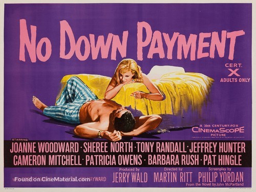 No Down Payment - British Movie Poster