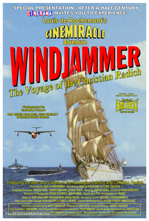 Windjammer: The Voyage of the Christian Radich - Re-release movie poster