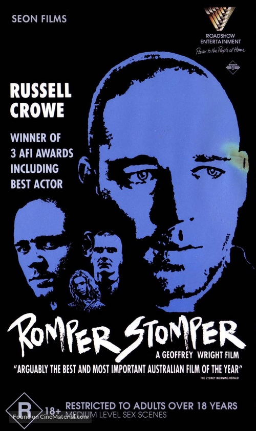 Romper Stomper - Australian VHS movie cover