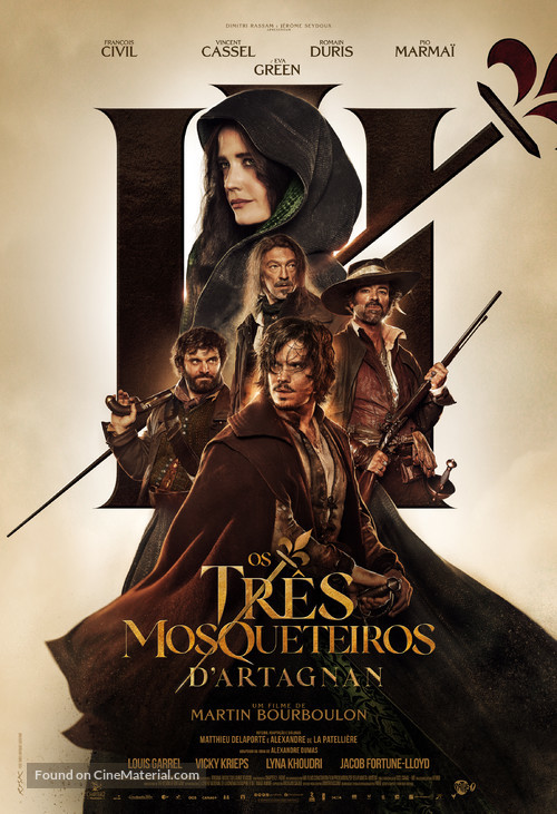 Les trois mousquetaires: D&#039;Artagnan - Brazilian Movie Poster