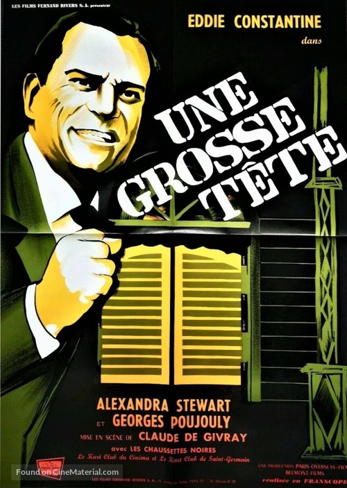 Une grosse t&ecirc;te - French Movie Poster