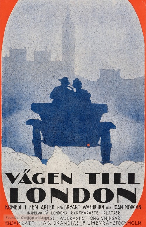 The Road to London - Swedish Movie Poster