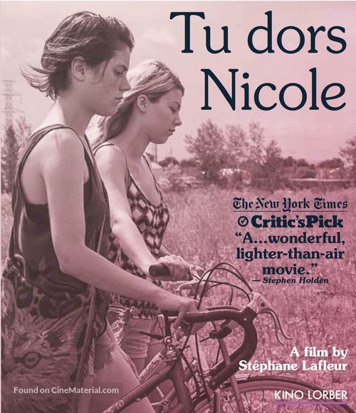 Tu dors Nicole - Blu-Ray movie cover