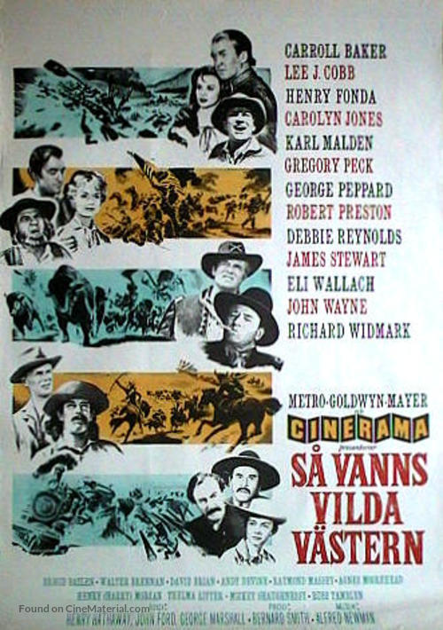 How the West Was Won - Swedish Movie Poster
