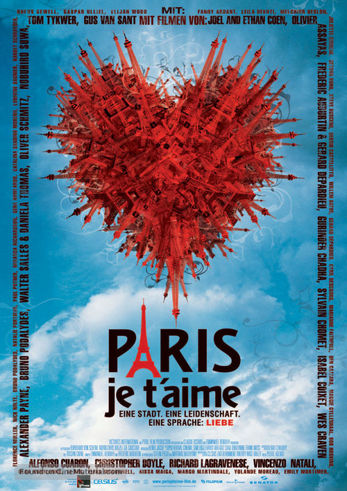 Paris, je t&#039;aime - German Movie Poster