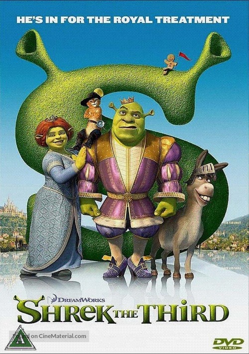 Shrek the Third - Danish DVD movie cover
