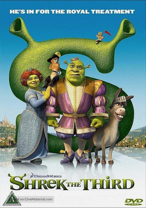 Shrek the Third - Danish DVD movie cover