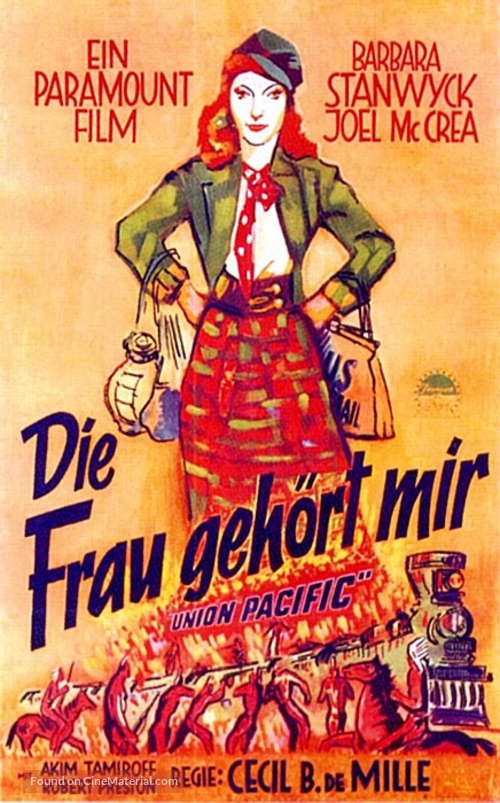 Union Pacific - German Movie Poster