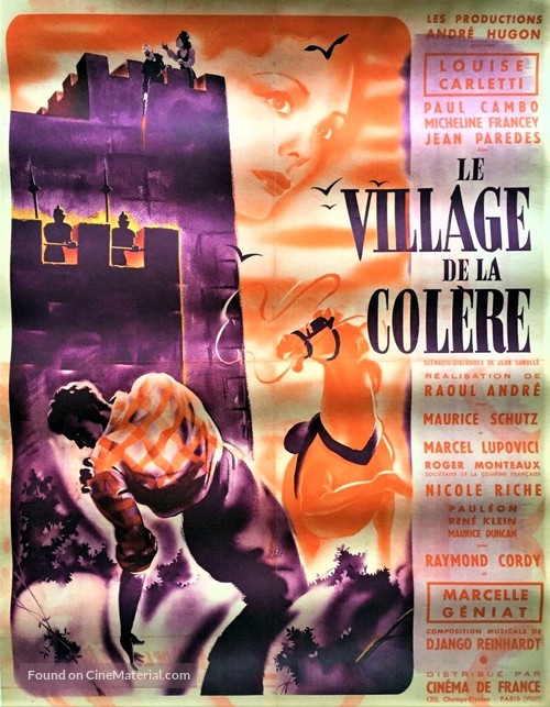 Le village de la col&egrave;re - French Movie Poster
