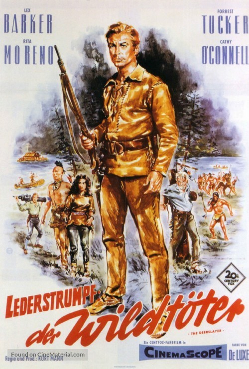 The Deerslayer - German Movie Poster