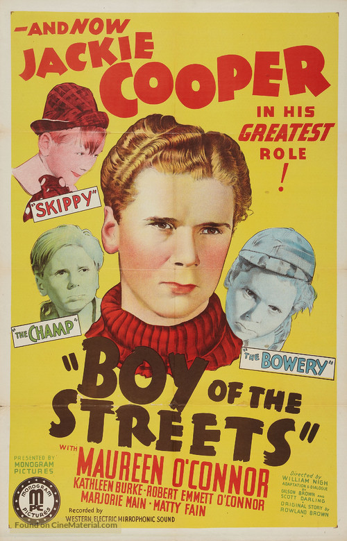 Boy of the Streets - Movie Poster