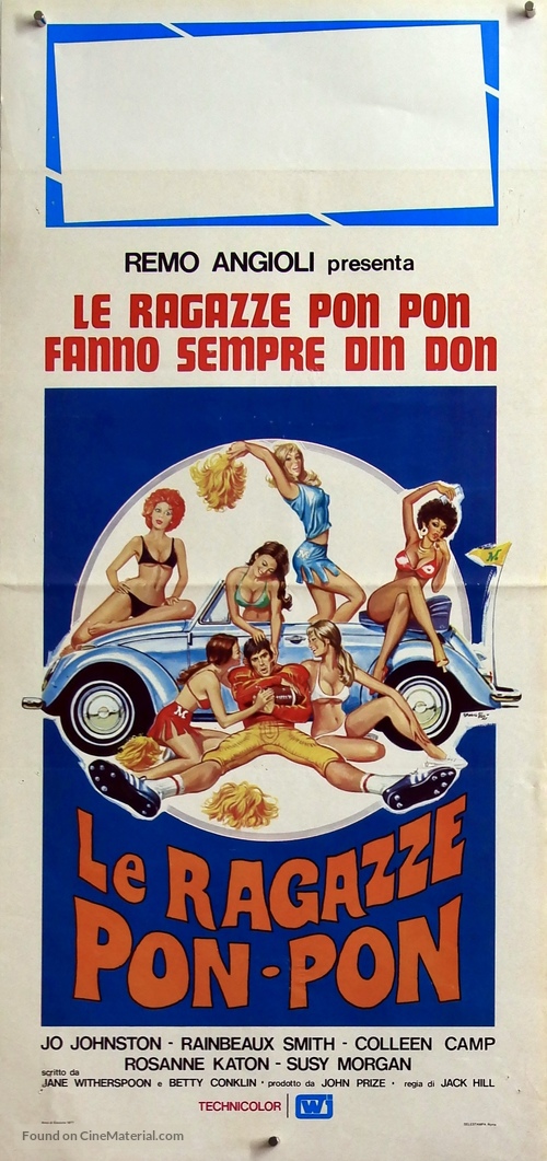 The Swinging Cheerleaders - Italian Movie Poster