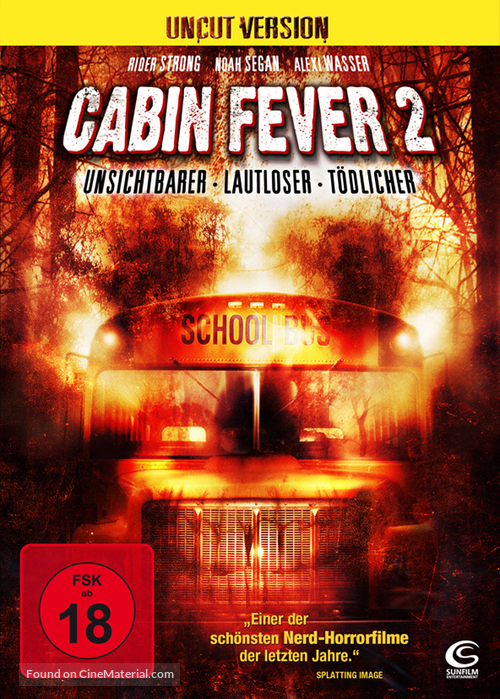 Cabin Fever 2: Spring Fever - German Movie Cover