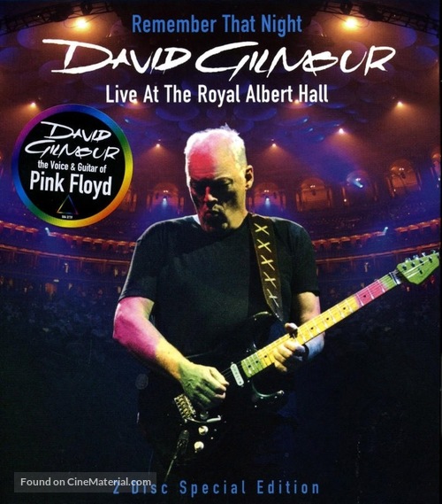 David Gilmour Remember That Night - Blu-Ray movie cover