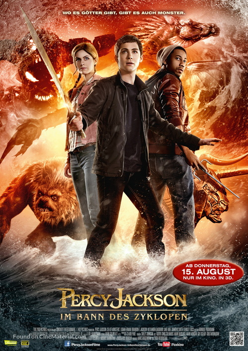 Percy Jackson: Sea of Monsters - German Movie Poster