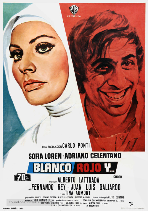 Bianco, rosso e... - Spanish Movie Poster