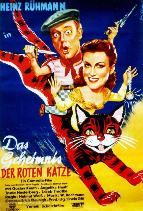 Das Geheimnis der roten Katze - German Movie Poster