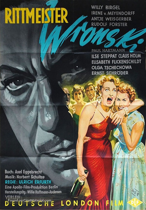 Rittmeister Wronski - German Movie Poster