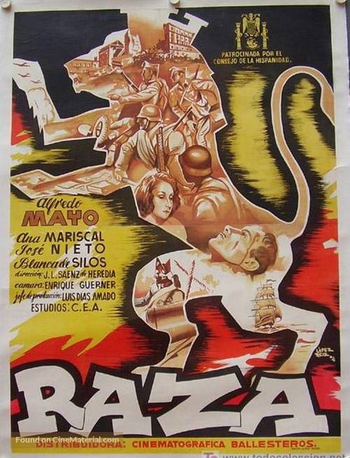 Raza - Spanish Movie Poster