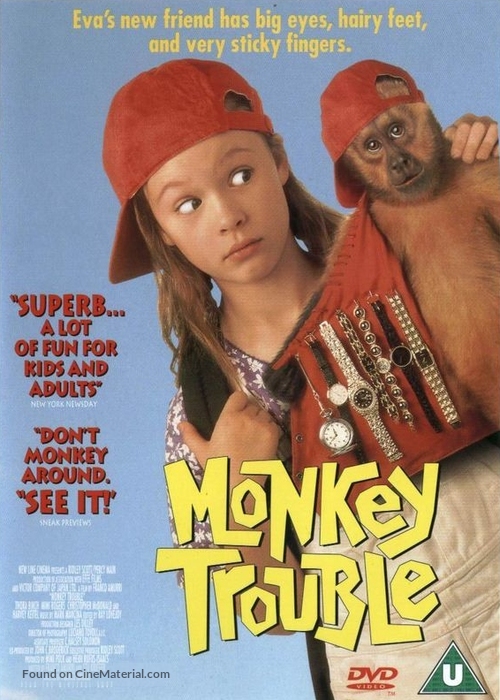 Monkey Trouble - British DVD movie cover