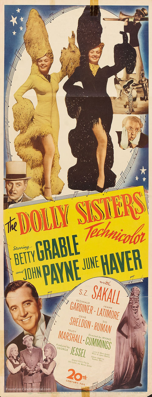 The Dolly Sisters (1945) movie poster