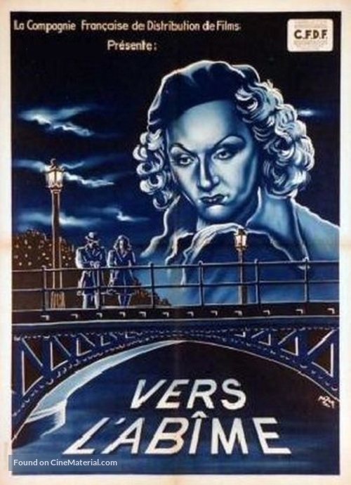 Vers l&#039;ab&icirc;me - French Movie Poster