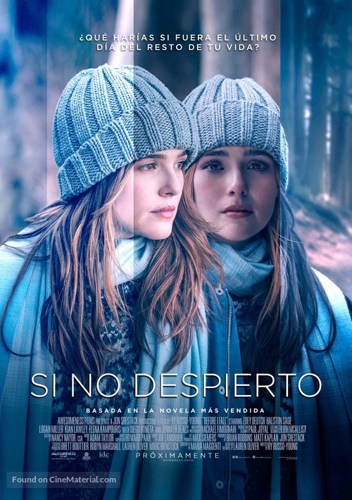 Before I Fall - Ecuadorian Movie Poster