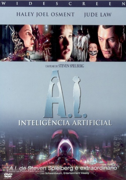 Artificial Intelligence: AI - Portuguese DVD movie cover