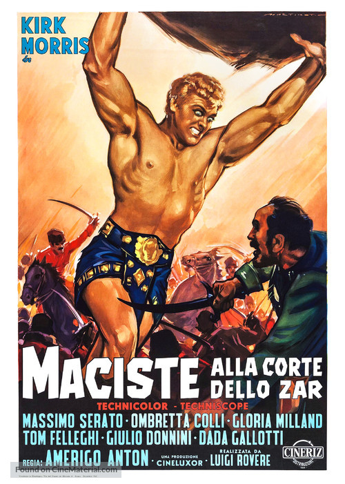 Maciste alla corte dello zar - Italian Movie Poster