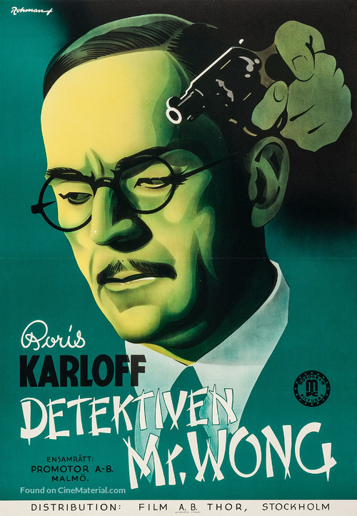 Mr. Wong, Detective - Swedish Movie Poster