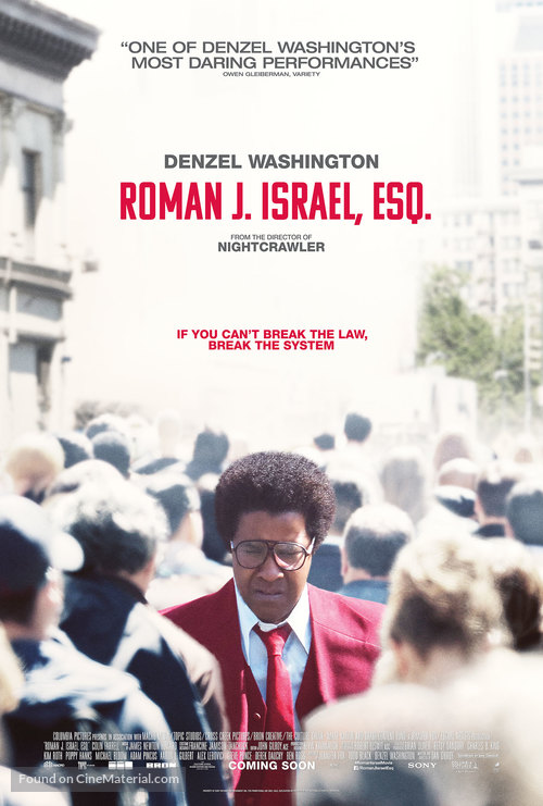 Roman J Israel, Esq. - British Movie Poster