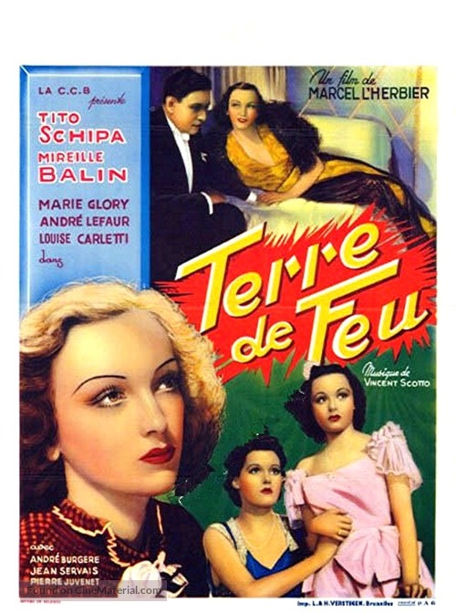 Terra di fuoco - Belgian Movie Poster