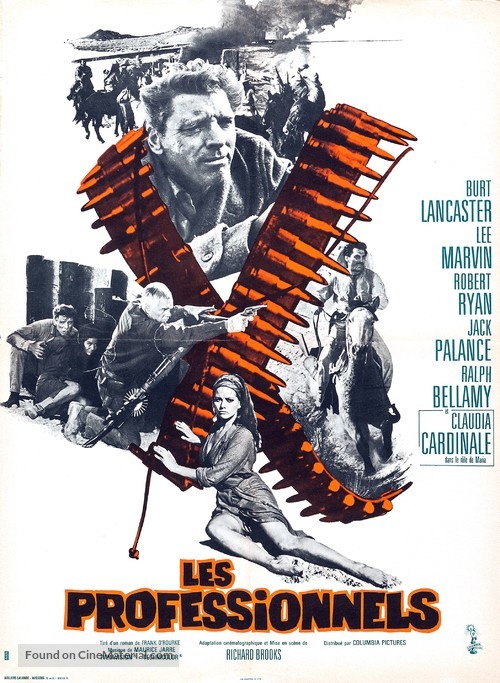 The Professionals - French Movie Poster