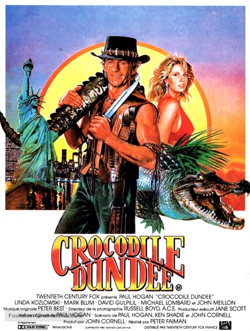 Crocodile Dundee - French Movie Poster