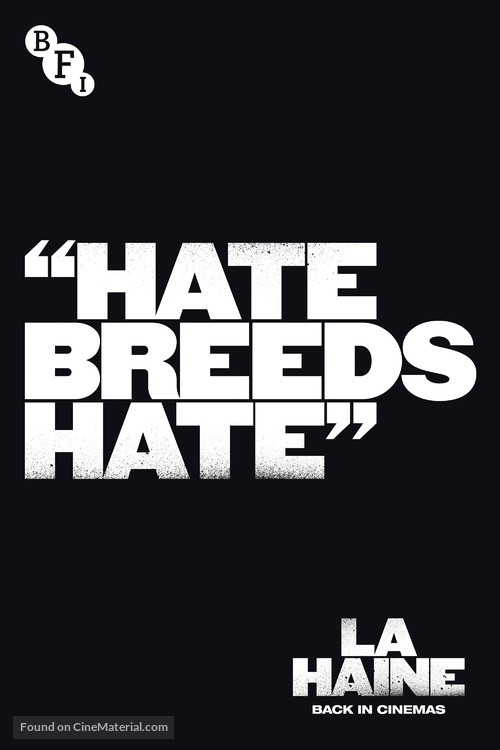 La haine - British Movie Poster