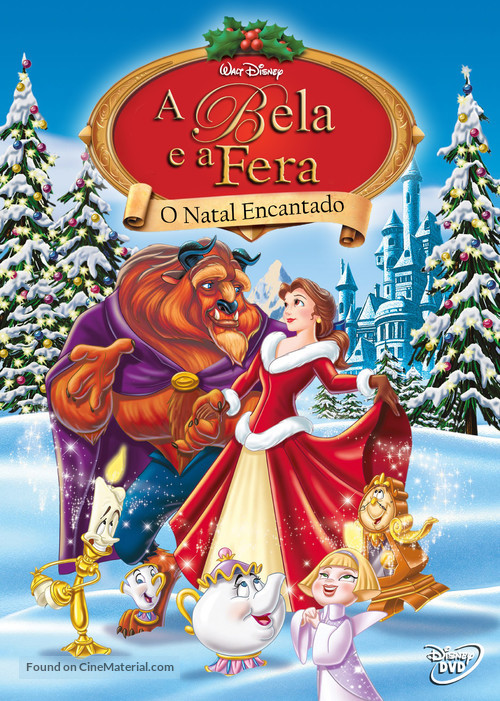 Beauty and the Beast: The Enchanted Christmas - Brazilian DVD movie cover