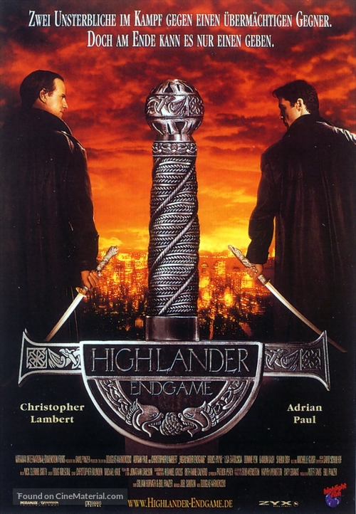 Highlander: Endgame - German Movie Poster