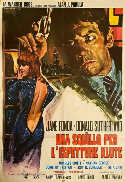 Klute (1971) Italian movie poster