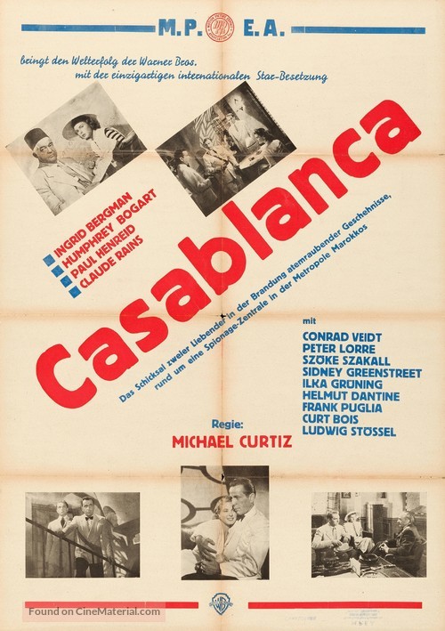 Casablanca - Austrian Movie Poster