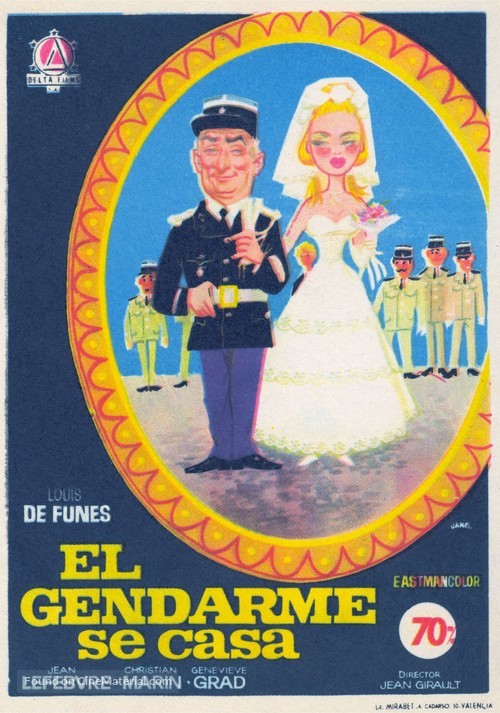 Le gendarme se marie - Spanish Movie Poster