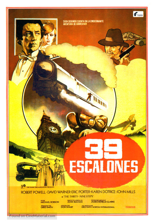 The Thirty Nine Steps - Spanish Movie Poster