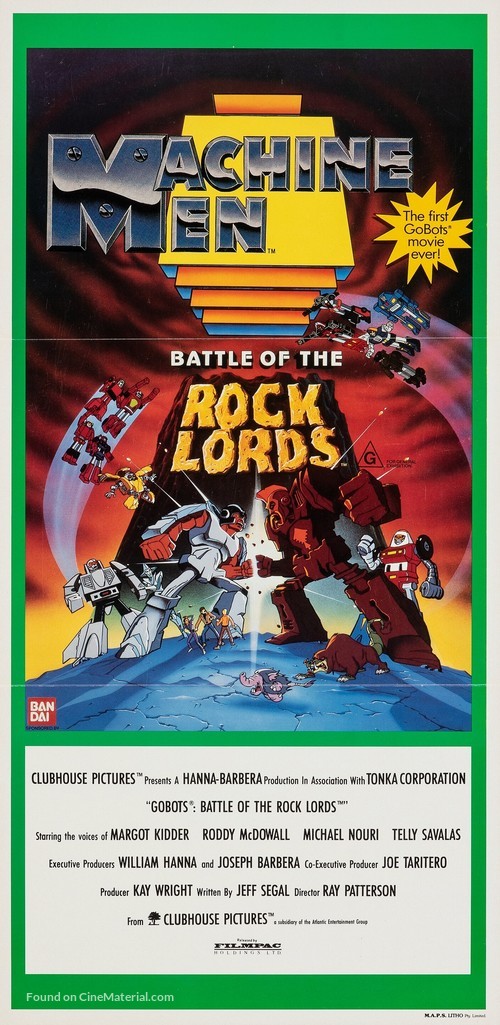 GoBots: War of the Rock Lords - Australian Movie Poster