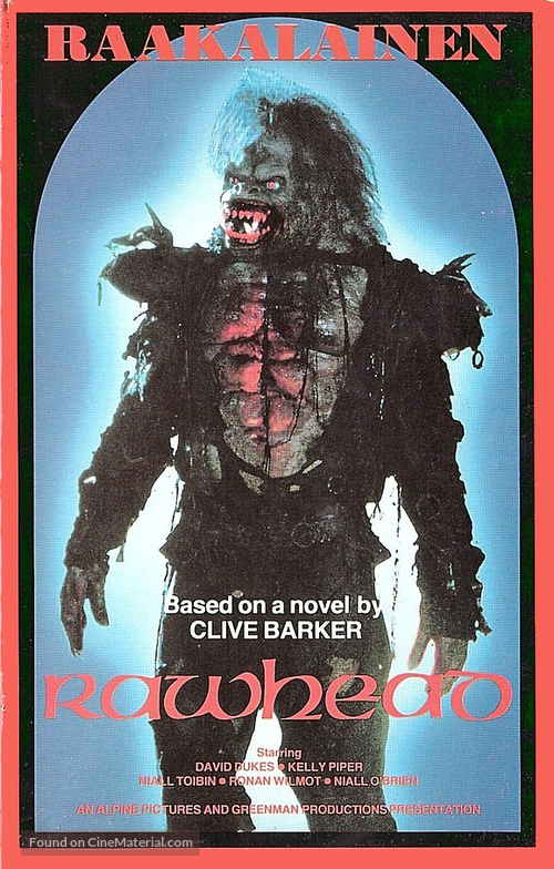 Rawhead Rex - Finnish VHS movie cover