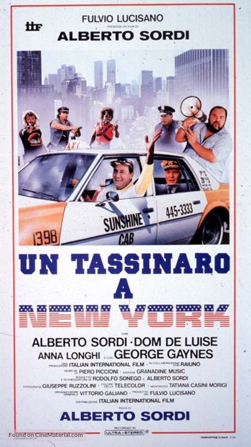 Un tassinaro a New York - French Movie Poster