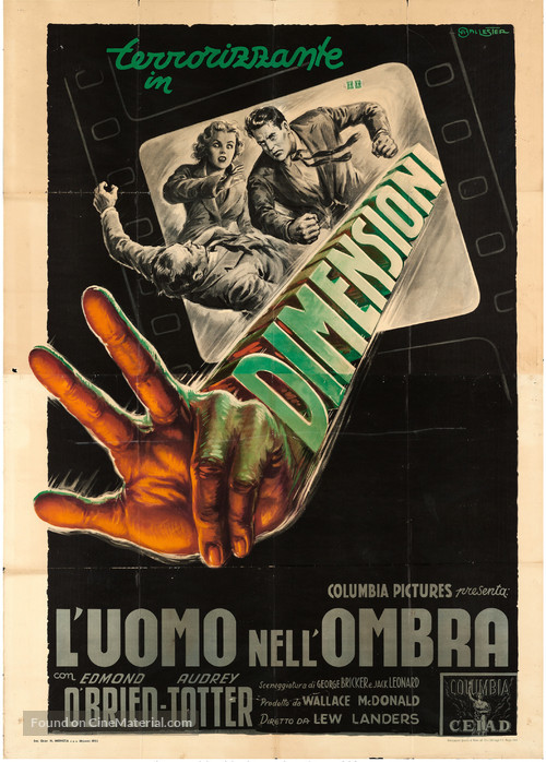 Man in the Dark - Italian Movie Poster