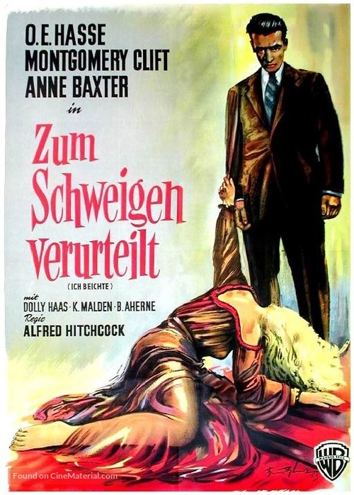 I Confess - German Movie Poster