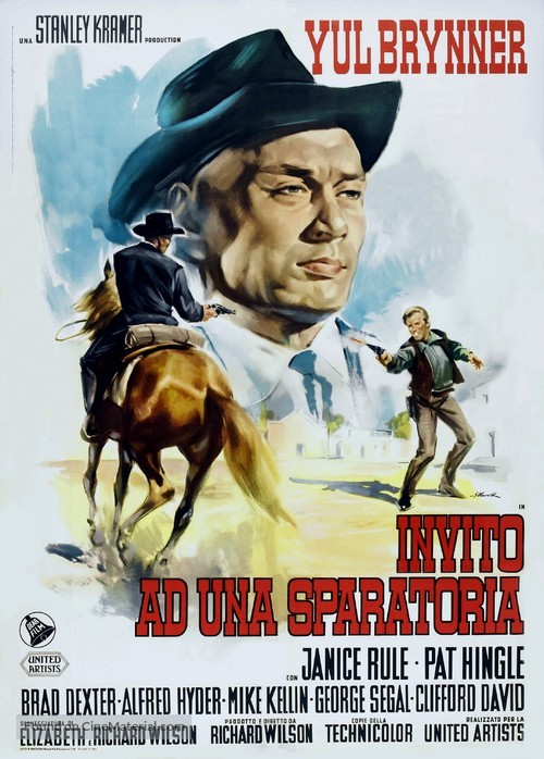 Invitation to a Gunfighter - Italian Movie Poster