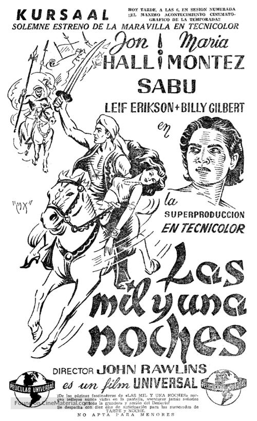 Arabian Nights - Spanish poster