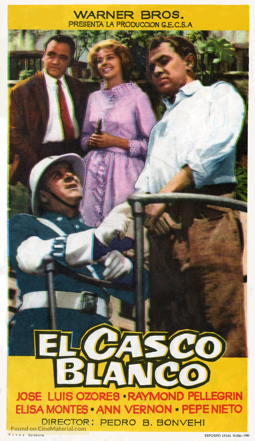 El casco blanco - Spanish Movie Poster